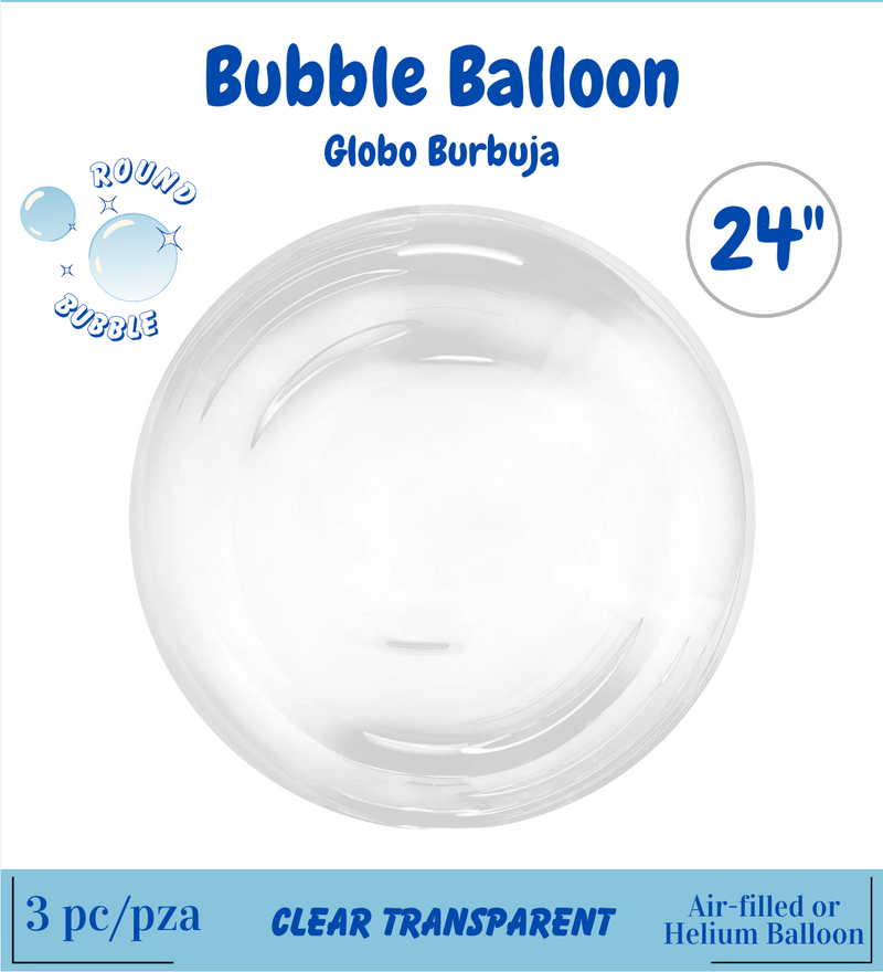 House of Balloons Bubble Balloon 24 inch 3ct