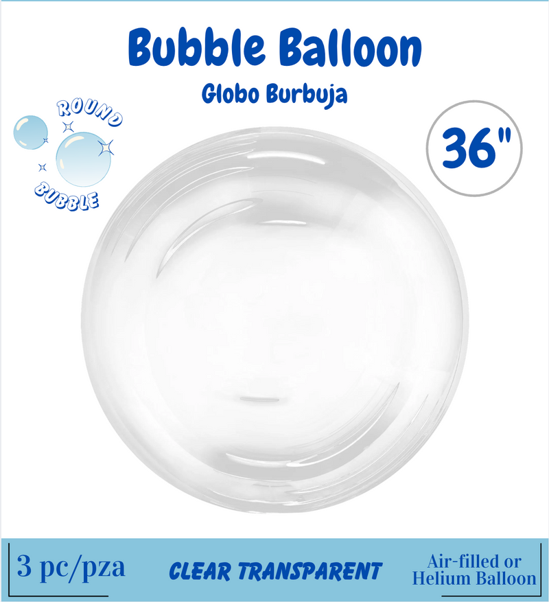 House of Balloons Bubble Balloon 36 inch 3ct
